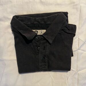 American Giant Black Polo